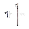 thumbnail image 4 of 2-Pack Aluminum Alloy Folding Trekking Poles with Shock Absorption System Adjustable 37-135cm for Hiking Mountaineering Includes Mud Snow Support Foot Covers Storage Bag Reflective Wristband, 4 of 8