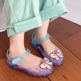 thumbnail image 2 of Viluyesy Girls Jelly Sandals Kids Summer Closed Toe Hook Loop Strap Glitter Butterfly Beach Water Shoes Purple Size 13 Little Kids, 2 of 10
