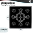 thumbnail image 4 of Stupell Industries Eclectic Circular Symmetry Elementals Black Floating Frame Canvas Art, 18 x 18, by El Perkin, 4 of 8