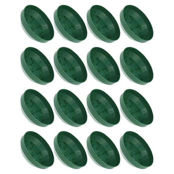 HOMEMAXS  16 Pcs Flower Mud Fixing Plate Arranging Oasis Floral Foam Green