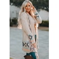 thumbnail image 3 of Aztec Print Open Front Cardigan, 3 of 7