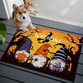 thumbnail image 3 of 2x3 Ft Entryway Area Rug, Orange Halloween Kitchen Rug Runner Washable Floor Mat, Gnomes Scary Pumpkin Bat Black Tree Non Slip Indoor Door Mat Throw Carpet for Bathroom Living Room Bedroom, 3 of 8