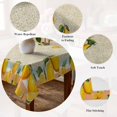 thumbnail image 5 of Yellow Lemon Table Cloth Waterproof Tablecloths, Summer Boho Country Fruits Beige Geometric Tablecloth Dining Table Cover for Kitchen Party Tabletop Outdoor, Square Tablecloth 60x60 Inch, 5 of 9