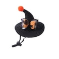 thumbnail image 2 of Cat Wizard Hat Pet Halloween - Adjustable Sorcerer Hat for Cats Small Dogs Cosplay(Black-3,13.5cm), 2 of 6