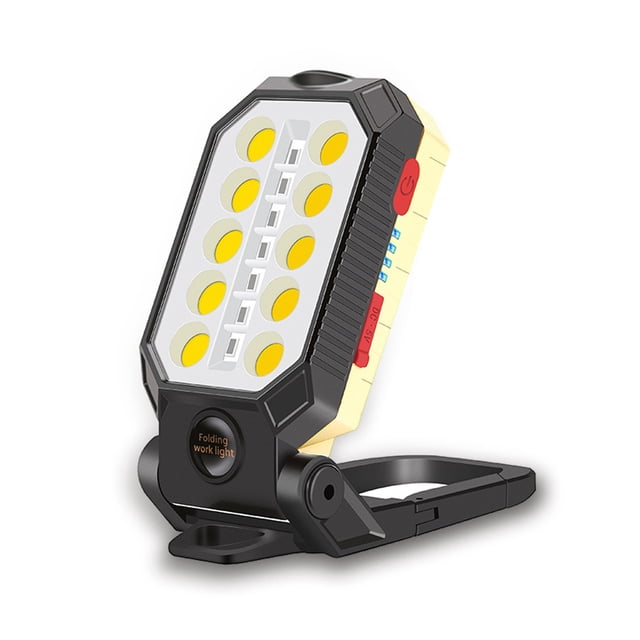 Billuyoard Linterna LED ajustable USB multifunción luz de trabajo colgante plegable linterna potente tienda de campaña reparación de coches de Iluminación y accesorios