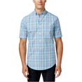 thumbnail image 2 of Club Room Mens Plaid Ss Button Up Shirt, 2 of 2