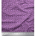thumbnail image 1 of Soimoi Polyester Crepe Fabric Artistic Leaves Print Sewing Fabric Yard 42 Inch Wide, 1 of 5