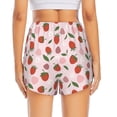 thumbnail image 4 of Haiem Floral Strawberr Women's 2 in 1 Running Shorts - Lightweight Athletic Workout Gym Yoga Breathable Sports Shorts Liner with Phone Pockets-Large, 4 of 9