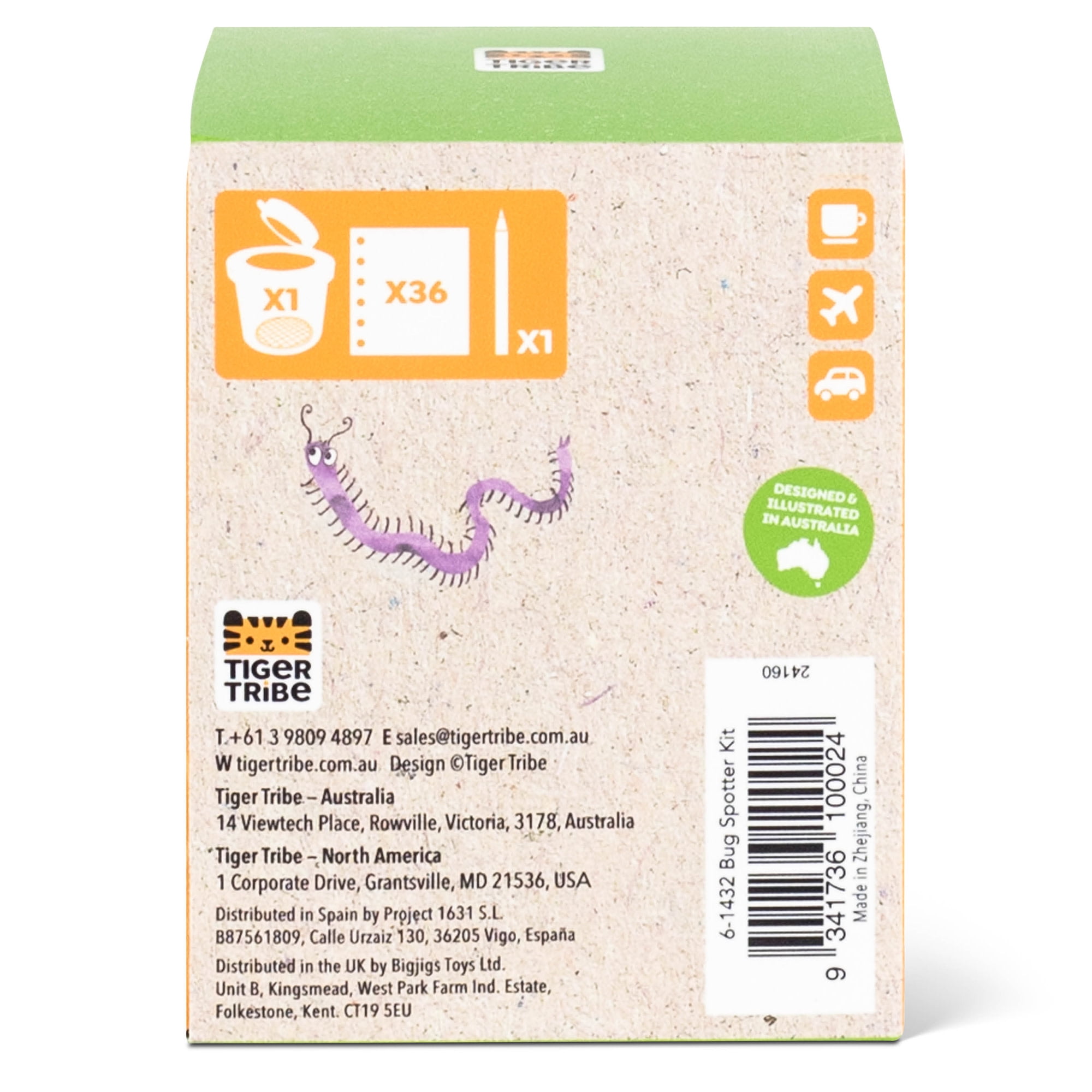 Tiger Tribe Bug Spotter Kit for Kids - Outdoor Nature Exploration, Magnifying Lid, Bug Identification Activity Booklet, Perfect for Young Nature Enthusiasts 4-8 Years