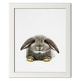 thumbnail image 2 of Gango Home Decor Rabbit II; One 11x14in Art Print in White Frame, 2 of 4