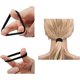 thumbnail image 3 of 30 lazos elásticos para el cabello con cordón elástico para mujeres y niñas, cabello grueso, pesado, rizado (30 unidades, negro) brillar Electrónica, 3 of 5