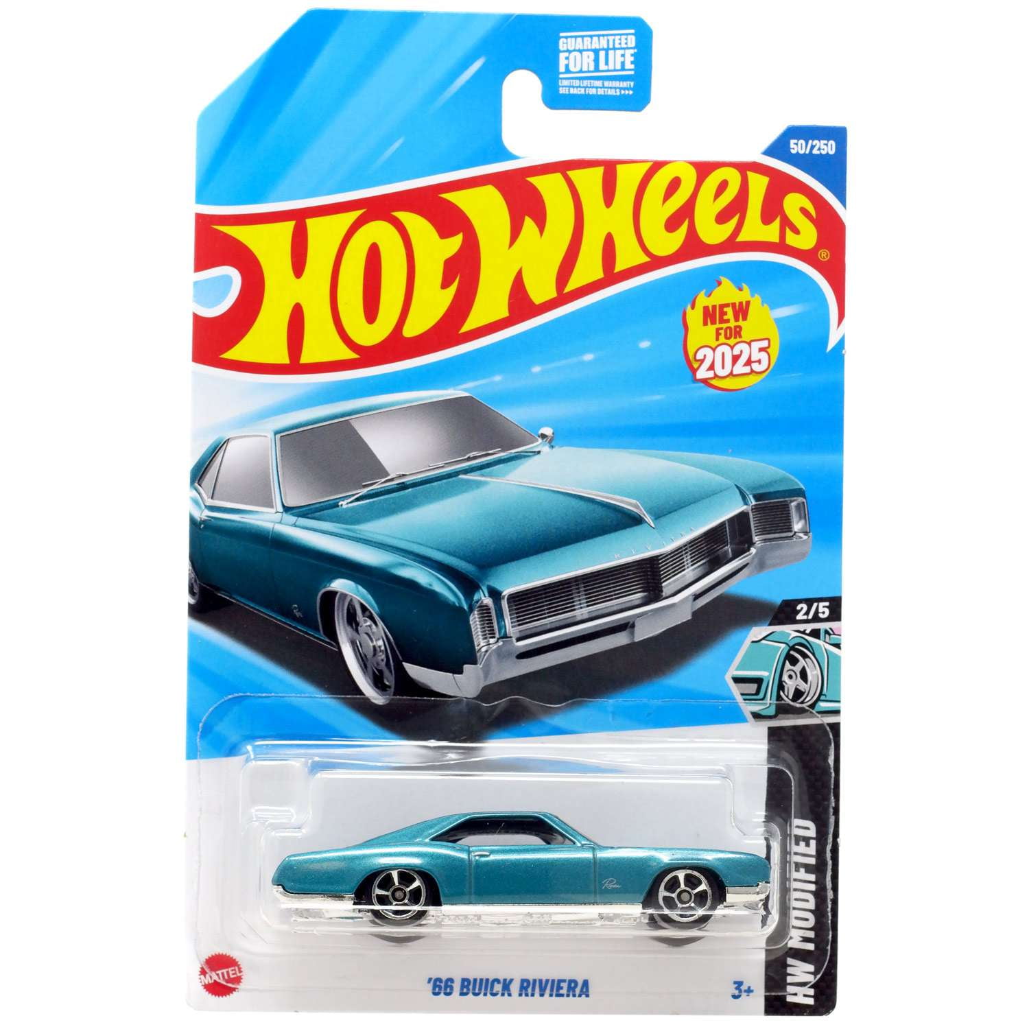 HOT WHEELS '66 BUICK RIVIERA HW MODIFIED 2/5 TURQUOISE MIST NEW