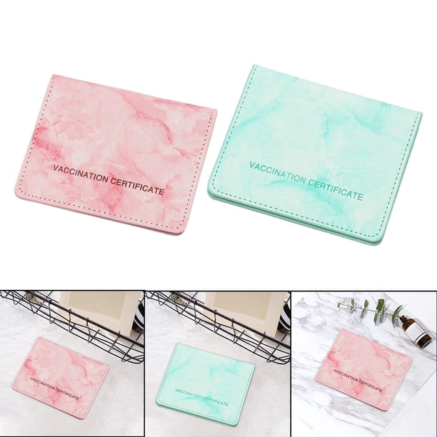 2pcs Protector de de vacunación Carteras Macarena Cartera del titular de la tarjeta