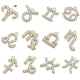 thumbnail image 3 of Colgante de collar de diamantes con imagen gráfica de letras y símbolos de las 12 constelaciones, accesorios de bricolaje, 3 of 5