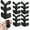 Black, variant on Baseboard Corner Protectors for Furniture, Brass Corner Protectors Baseboard, Skiffers Baseboard Corner Protectors, Solid Brass Skirting Board Corner Protectors (Black)