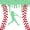 Green Red, variant on Erosebridal Pink Dripping Baseball Stitch & Batter Silhouette Graphic Bed Sheets 4pcs, Sport Graphic King Sheets for Girls Kids,Luxury Bedroom Decor