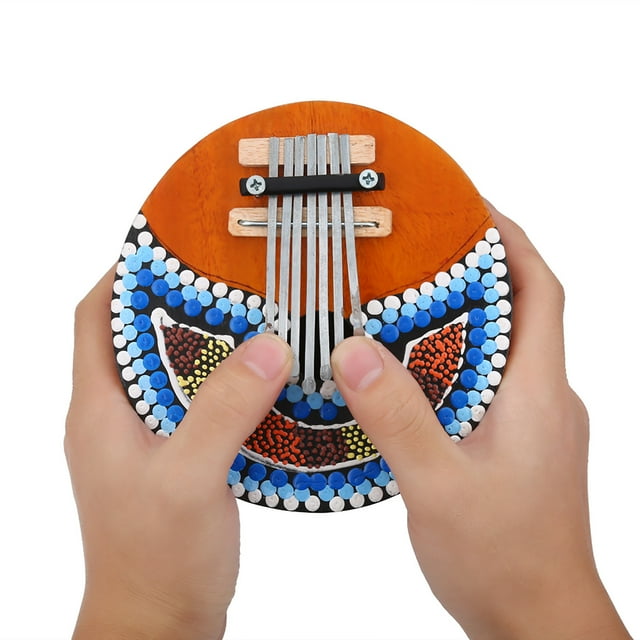 Mbira, Metal Solid Coconut Shell Finger Thumb Piano, Light Weight Durable Music Practice For Music Teaching