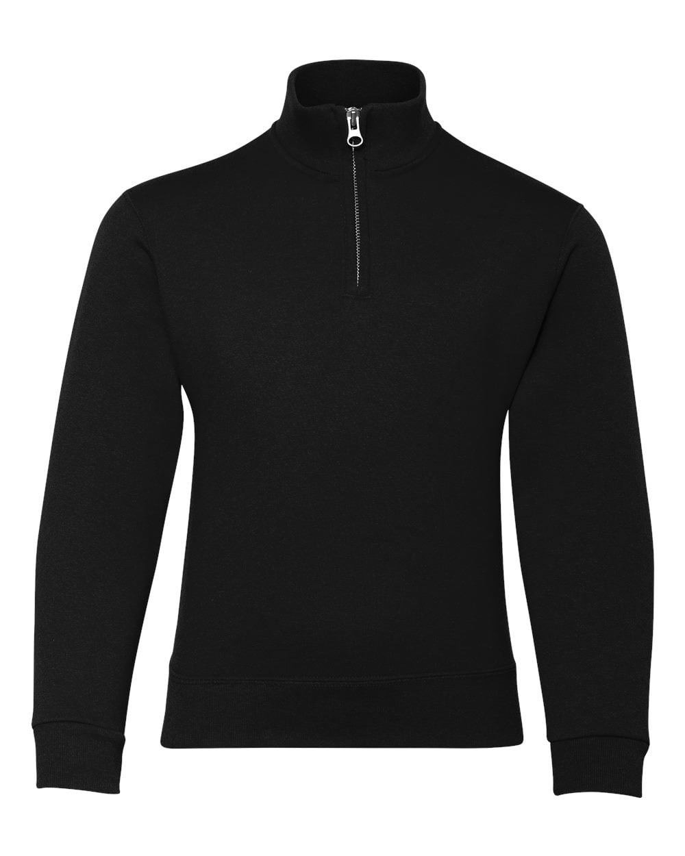 Jerzees 8 oz. 50/50 QuarterZip Cadet Collar Sweatshirt (995Y) Black