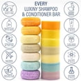 thumbnail image 4 of Bar Shampoo and Conditioner for Hair, by Luxiny, Made in USA Shampoo and Conditioner Bar Set - 1 Sulfate Free Shampoo Bar, 60g & 1 Moisturizing Conditioner Bar, 50g  All Hair Types Citrus Splash, 4 of 5