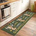 thumbnail image 3 of Green Giraffe Kitchen Runner Rug 2x6 Washable Runners for Hallway Non Slip Love Heart Spring Floral Botanical Large Area Rug Indoor Floor Carpet for Bathroom Laundry Entryway Bedroom Living Room, 3 of 8