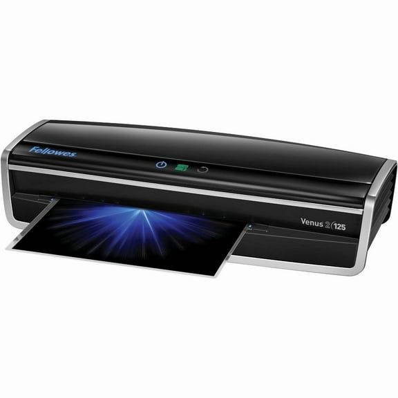 Fellowes, FEL5734801, Venus2 125 Laminator & Pouch Starter Kit, 1, Black,Silver