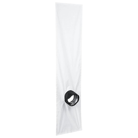Portable Air Conditioner Window Sealing Cloth - Universal Windproof Waterproof AC Vent Kit For Casement & Push-Out, Hot Air Baffle With Hose Opening for Dehumidifier & Dryer, 1Pc(White,118x18.9")