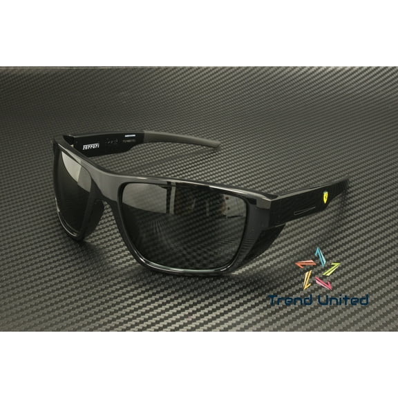 FERRARI SCUDERIA FZ6012U 501 87 Black Grey 61 mm Men's Sunglasses