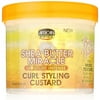 African Pride Shea Butter Miracle Moisture Intense Curl Styling Custard 12 oz (Pack of 4)