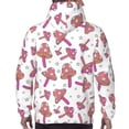 thumbnail image 7 of Fotbe Men's Hoodie with Purple Mushroom Pattern - Kangaroo Pocket Pullover Hooded Sweatshirt, Perfect for Daily Wear, Travel, and Home-XX-Large, 7 of 7