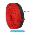 thumbnail image 2 of Uxcell Taekwondo Colored Ranking Belt, 1.6"x7.9Ft Polyester Martial Arts Judo Karate Belt, Red-black, 2 of 6
