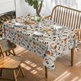 thumbnail image 2 of Halloween Tablecloth 60×84 Inch Rectangular, Ghost Pumpkin Candy Washable Seasonal Table Cover for Party Picnic Dinner Decor, 2 of 6