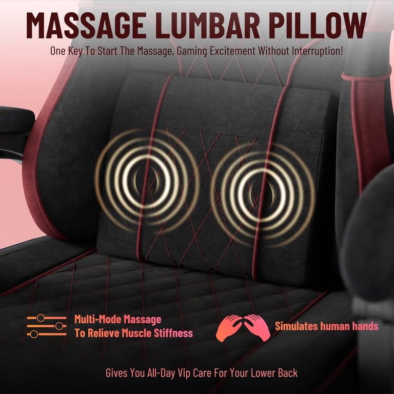 Soontrans Black & Red Gaming Chair with Pocket Spring Cushion photo 7