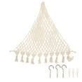 thumbnail image 2 of Stuffed Animal Hammock, Hand Knitted Bohemian Style Cotton Rope Plush Hammock For Plush Toy Storage, 2 of 8