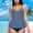#Blue, variant on TODOZO Clearance Sale!! Plus Size Swimsuit for Women Tankini Tummy Control 2025 New Womens Flowy Tankini Tops Modest Bathing Suit Loose Fit Swimsuit Swim Tops No Bottom 2025 Army Green L