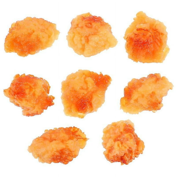 8 piezas de palomitas de maíz de pollo de simulación