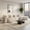 Beige, variant on 160.4" Oversized Curved Modular Sectional Sofa, Modern 5-Seater Chenille Cloud Couch with Deep Seats, Solid Wood Frame, 4 Throw Pillows for Living Room