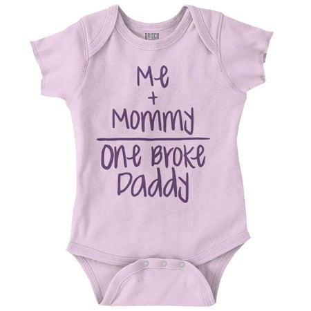 

Cute Shower Father Daddy Present Newborn Baby Boy Girl Romper Brisco Brands