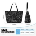 thumbnail image 4 of Gaeub Black Scientific Beach Travel Bag, Multi-Pocket Beach Bag, Summer Vacation Bag, Beach Essentials Tote, 4 of 7