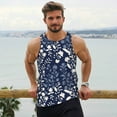 thumbnail image 6 of Salouo Plant for Men's Tank Tops,Sleeveless Muscle Shirts for Men Quick Dry Workout Tank Top Gym Muscle Tee Fitness Bodybuilding Sleeveless T Shirt-Large, 6 of 7