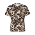thumbnail image 4 of Vsdgher Cute French Bulldog Print Men's Dry Fit Mesh Athletic Shirts Moisture Wicking Tennis T-Shirt Tops, 4 of 9