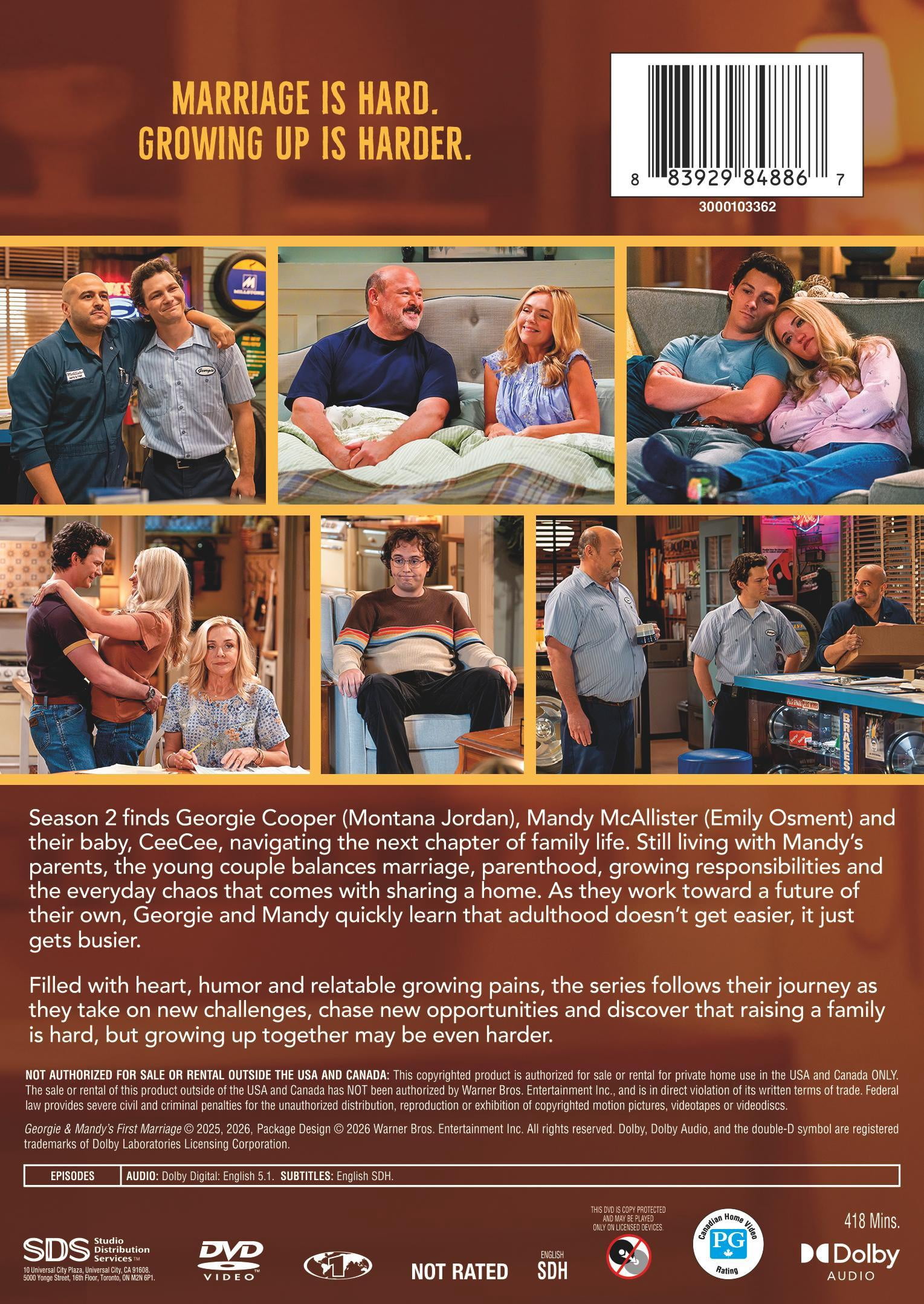 Georgie & Mandy's First Marriage: The Complete Second Season (DVD), Comedy, Warner Bros.