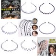 thumbnail image 3 of Juego de 6 diademas elásticas para cabello, diseño moderno con onda negra, ideal para hombres y mujeres, accesorio perfecto para cualquier ocasión y un regalo único para seres queridos., 3 of 6