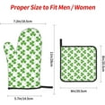 thumbnail image 2 of Saint Patrick''s Day Oven Mitts and Pot Holders Sets 4 pcs, Kitchen Oven Gloves Heat Resistant BBQ Gloves Non Slip for Chef, Cooking, Baking, 2 of 6