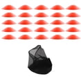 thumbnail image 2 of LJNYFDC Soccer Training Cones 25Pcs Football Training Cones Vibrant Color Smooth Edge Burr Free Flexible Soccer Cones with Storage Versatile Training Tool, 2 of 7