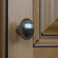 thumbnail image 4 of GlideRite 1.125 in. Classic Oval Cabinet Knobs, Satin Nickel, Pack of 5, 4 of 5