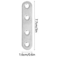 thumbnail image 2 of WEUVEB 20PCS Straight Brackets Cold Rolling Steel for Furniture Making, 2 of 5