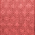 thumbnail image 1 of Ahgly Company Indoor Square Abstract Red Modern Area Rugs, 5' Square, 1 of 4