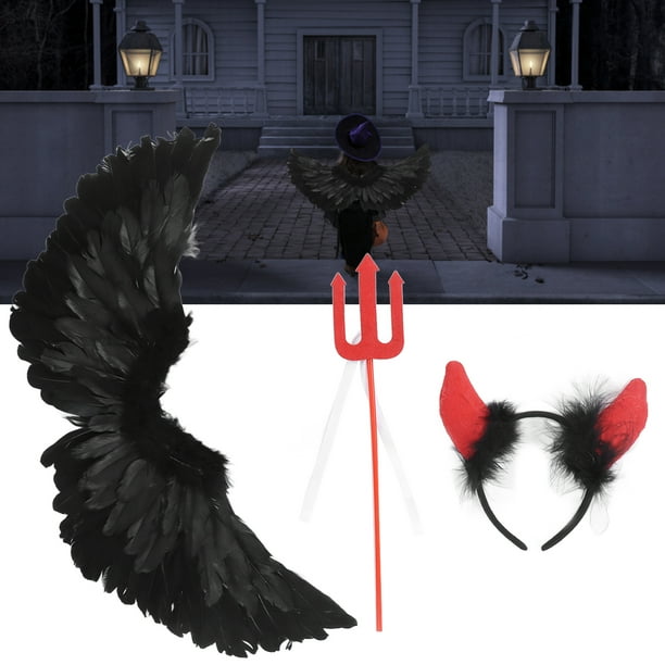 Juego de Accesorios de Alas de ángel Disfraz de Juego de Alas de ángel para Adultos para Juego de Rol de Halloween ANGGREK Otros