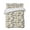 Light Beige Dark Blue, variant on Quilts Full Size Bedding Set, Tiger Giraffe Lightweight Quilted Comforter, Animals Vintage Black White Forest Soft Reversible Bedspread Coverlet with Pillow Covers for All Season, 78" x 90"