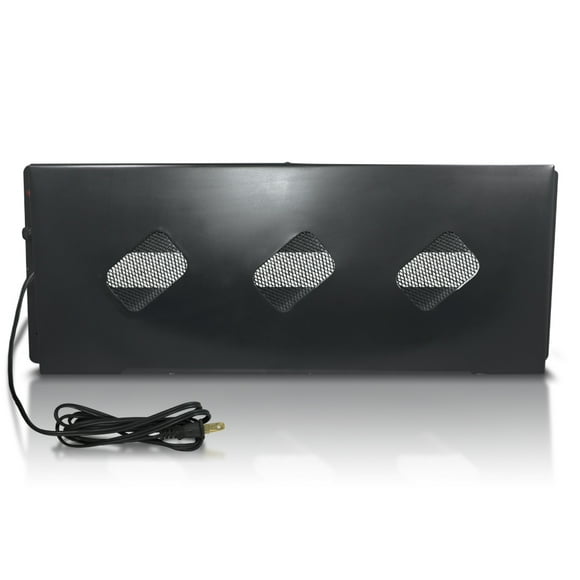 Calefactor Escritorio CalorSolar 110W Panel infrarrojo Metálico 308CS-Ne Negro